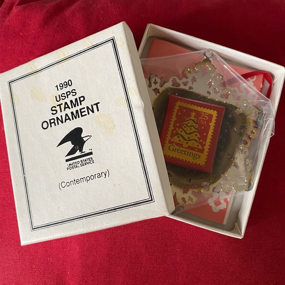 USPS I Silverplate Snowflake Christmas Tree Stamp Ornament - Picture 7 of 12